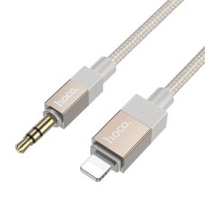 Kábel Cable Aux Jack 3,5 mm (Male) to Lightning (Male) Hoco 1 M Upa32A Gold