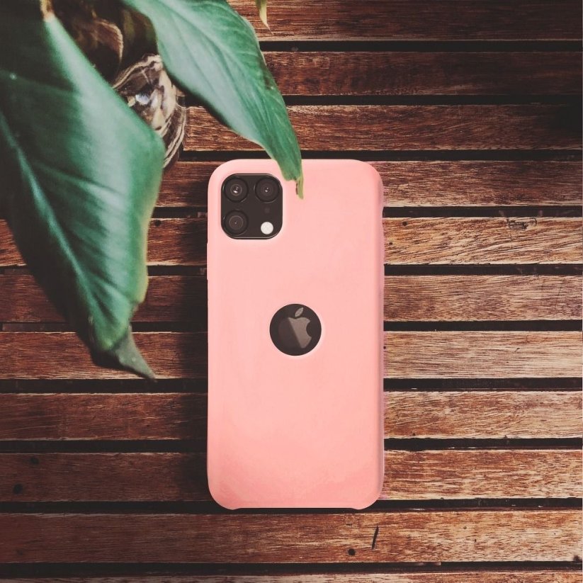 Kryt Silicone Premium Case iPhone 13 Pro Max Pink (Without Hole)