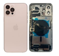 Apple iPhone 12 Pro Max - Zadný housing s predinštalovanými dielmi (Gold)