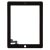 Apple iPad 2 - érintőképernyő, üveg (digitalizáló) eredeti - fekete