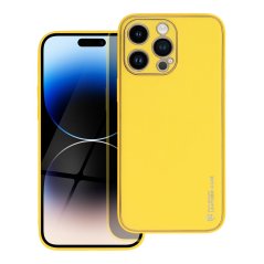 Kryt Leather Case iPhone 14 Pro Max Yellow Kryt Leather Case iPhone 14 Pro Max Yellow