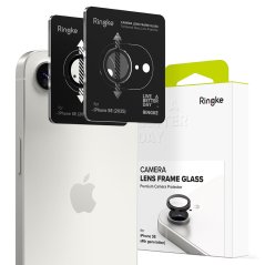 Ochranné sklo zadnej kamery 2ks v balení, set ochranných skiel na kameru Ringke Camera Frame Protector 2-Pack iPhone 16E Black Ochranné sklo zadnej kamery 2ks v balení, set ochranných skiel na kameru Ringke Camera Frame Protector 2-Pack iPhone 16E Black