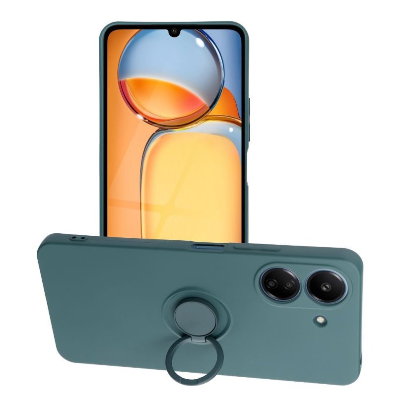 Kryt Silicone Ring Case Xiaomi Redmi 13C / Poco C65 Green