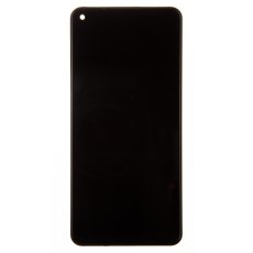 Kijelző kerettel Xiaomi Redmi Note 9 Midnight Grey (Service Pack - eredeti pótalkatrész)