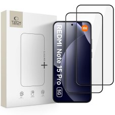 Ochranné tvrdené sklo Tech-Protect Glass Fit+ 2-Pack Xiaomi Redmi Note 15 Pro 5G Black
