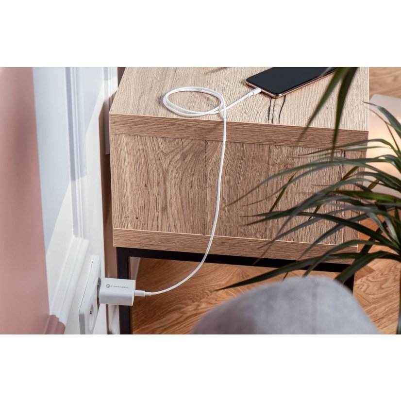 Kábel Phone Charger Forcell F-Energy USB C Qc4.0 Pd 3A 20W + Cable USB C to Lightning Tfk-Tc-20Wpd White