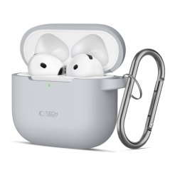 Kryt Tech-Protect Silicone Hook Apple Airpods 4 Crayon Grey Kryt Tech-Protect Silicone Hook Apple Airpods 4 Crayon Grey