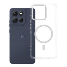 Kryt Case Motorola Moto G86 Frame Clear Hybrid Mag Cover s MagSafe Priesvitný