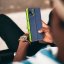 Kryt Fancy Book Case Motorola Moto G75 Navy / Lime Kryt Fancy Book Case Motorola Moto G75 Navy / Lime
