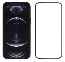5D Hybrid ochranné sklo iPhone 12/12 Pro s vystúpenými okrajmi - čierne 5D Hybrid ochranné sklo iPhone 12/12 Pro s vystúpenými okrajmi - čierne