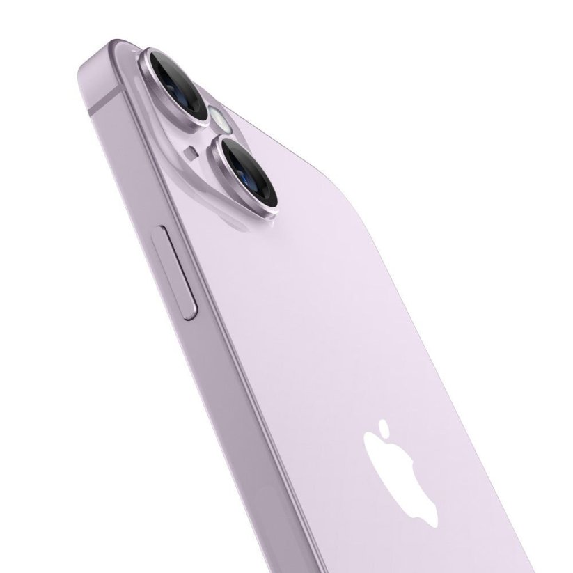 Ochranné sklo zadnej kamery Spigen Optik.Tr ”Ez Fit” Camera Protector 2-Pack iPhone 14 / 14 Plus / 15 / 15 Plus Purple