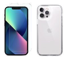 2PACK - Ochranné tvrdené sklo + transparentný kryt pre iPhone 13 Pro Max