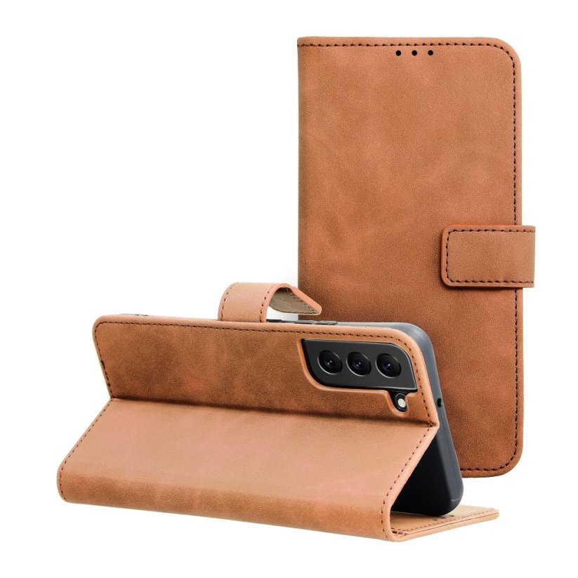 Kryt Tender Book Case Samsung Galaxy S22 Plus Brown