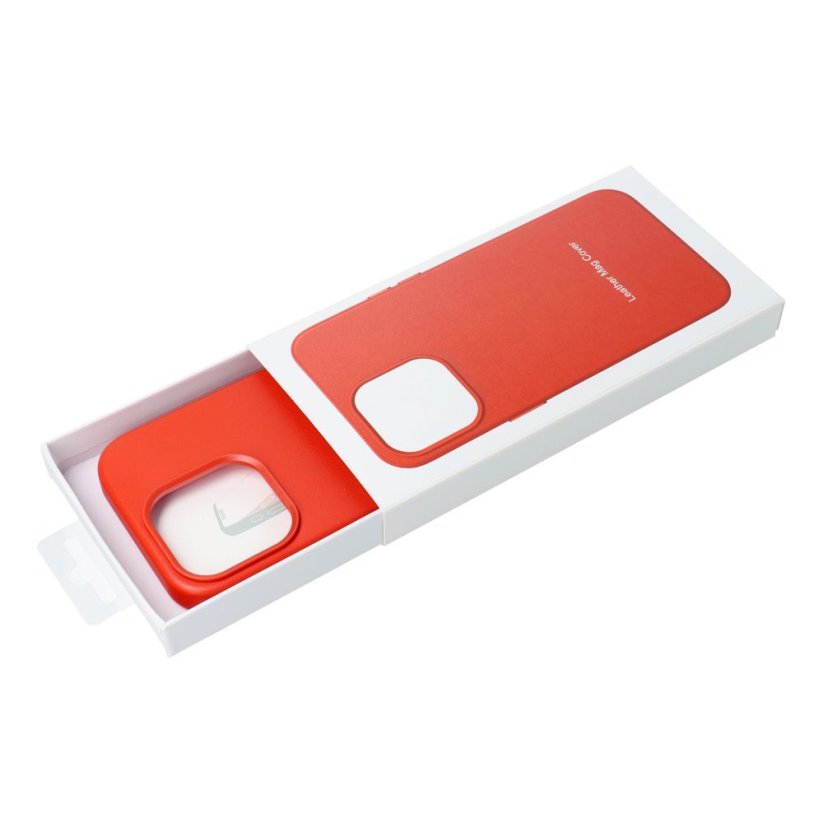 Kryt Leather Mag Cover Case iPhone 15 Red