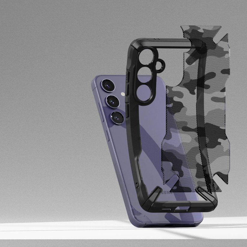 Kryt Ringke Fusion X Samsung Galaxy S24 Camo Black