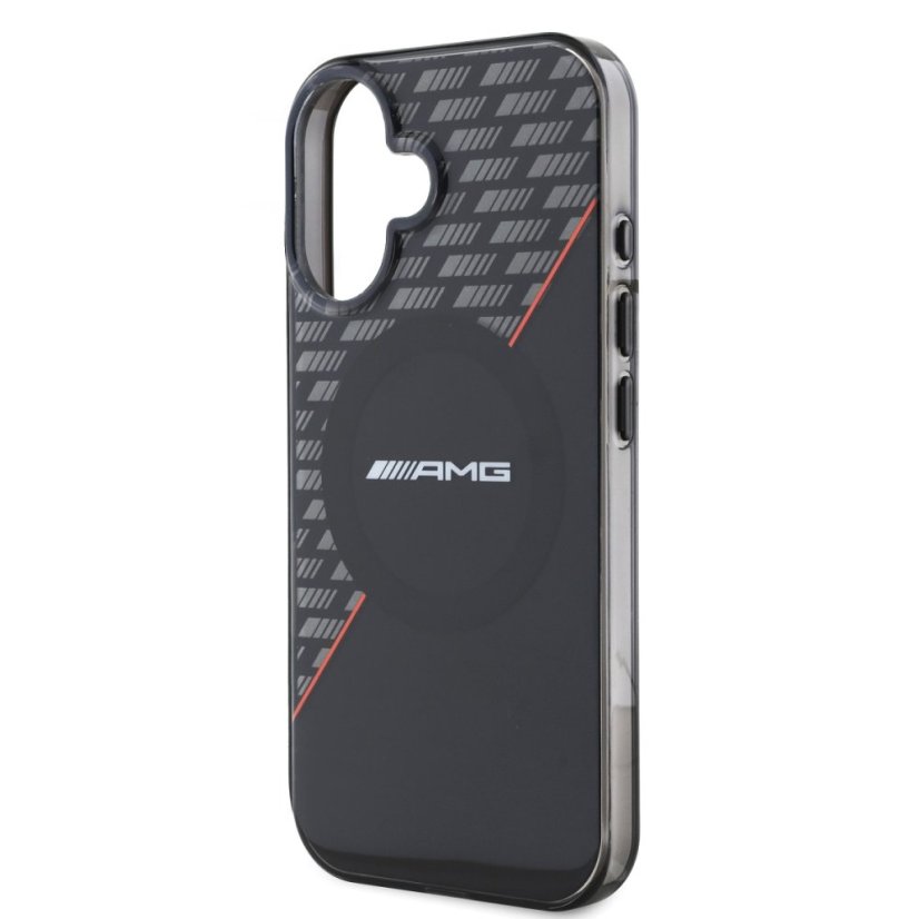 AMG Rhombs MagSafe zadný kryt pre iPhone 16 Plus Black/Red