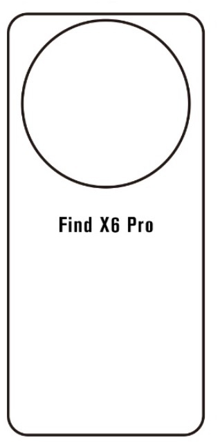 Hidrogél - hátsó védőfólia - OPPO Find X6 Pro