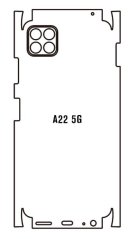 Hydrogel - zadná ochranná fólia - Samsung Galaxy A22 5G - typ výrezu 2