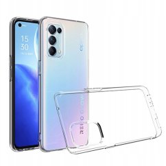 Transparentný silikónový kryt s hrúbkou 0,5mm  - OPPO Reno 5 Pro+ T  priesvitný