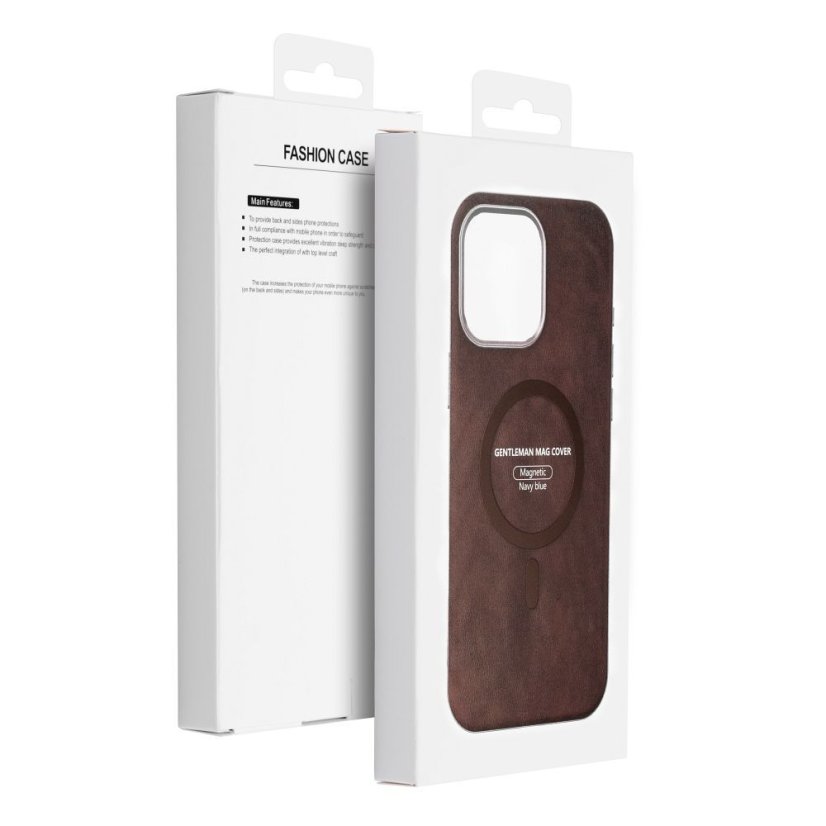 Kryt Case iPhone 17 Gentleman Mag Cover s MagSafe Brown
