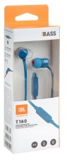 JBL T160 fülhallgató 3,5 mm-es kék színben