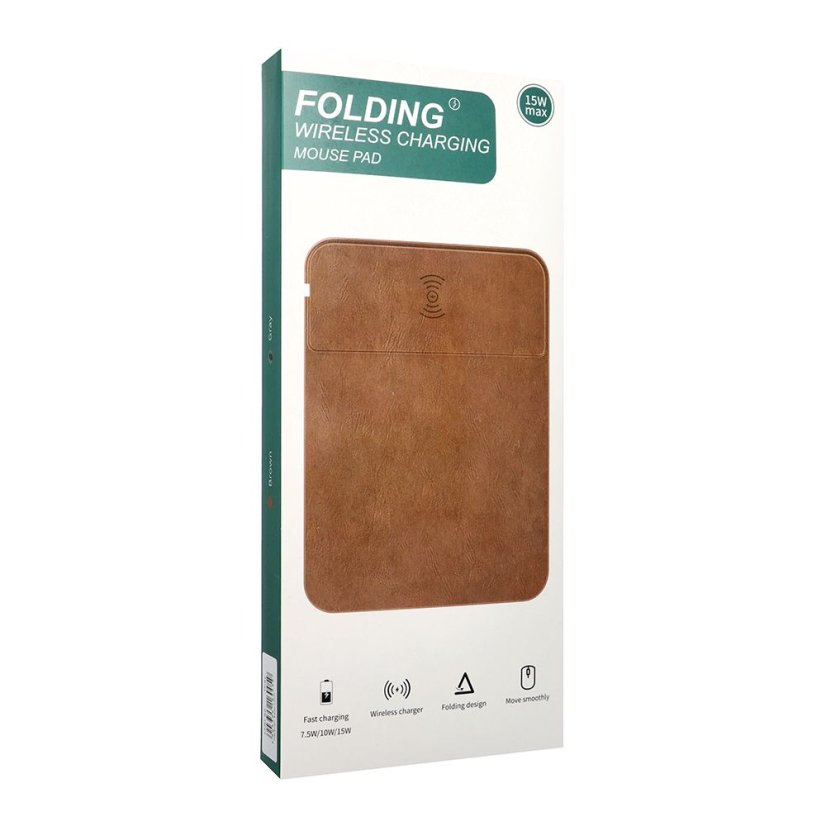 Bezdrôtová nabíjačka Mouse Pad With vezeték nélküli töltő Ojd-82 Brown Grey