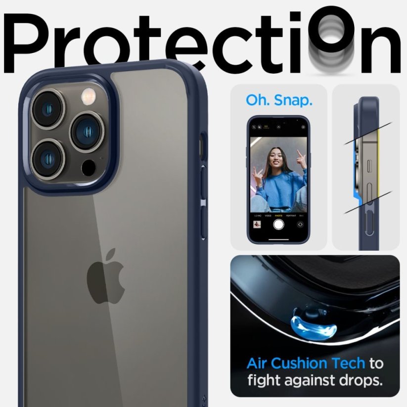 KRYT SPIGEN ULTRA HYBRID iPhone 14 Pro NAVY BLUE