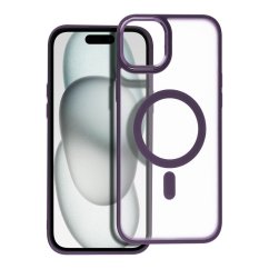 Kryt Matte Mag Cover Case s MagSafe iPhone 15 Plus Purple