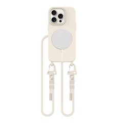 Kryt Tech-Protect Magnecklace Magsafe iPhone 14 Pro Cosmic Latte