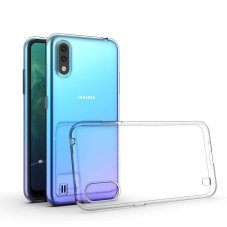 Transparentný silikónový kryt s hrúbkou 0,5mm Samsung Galaxy A01 Transparentný silikónový kryt s hrúbkou 0,5mm Samsung Galaxy A01