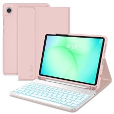Kryt Tech-Protect SC Pen + Keyboard Samsung Galaxy Tab A9 / A11 8.7 X110 / X115 / X133 / X135 Pink