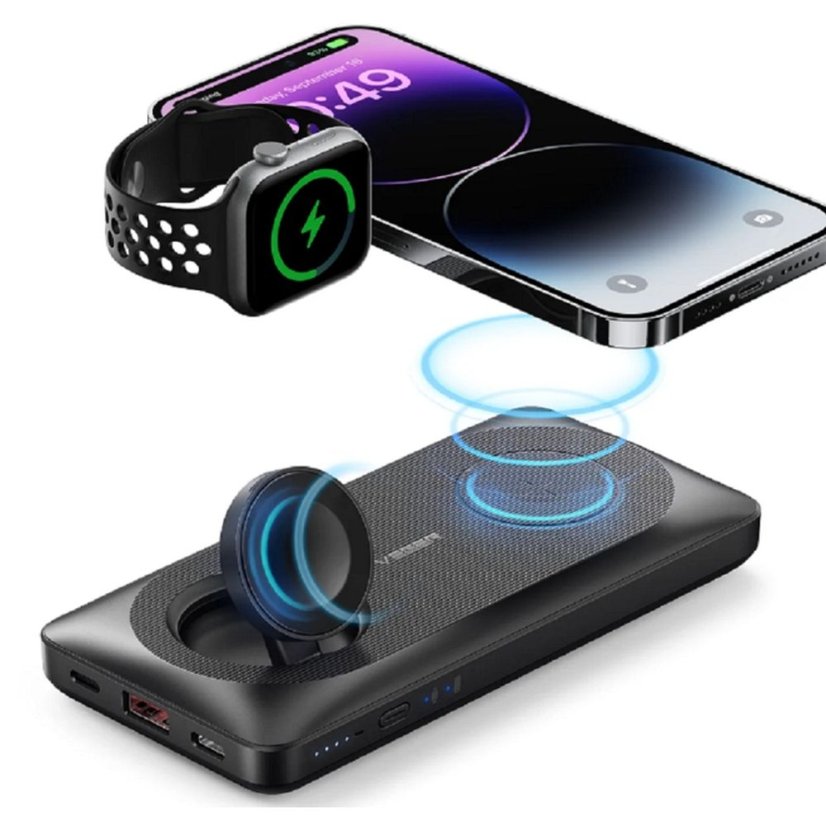 Powerbanka Powerbank s MagSafe Veger Magmulti (W1156) Pd Qc3.0 3A 22,5W 10000 mAh With Wireless Charging Black