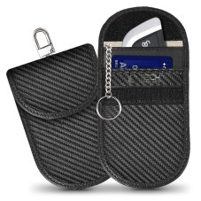 RFID blokátor Klatka Faradaya Tech-Protect Klr100 Pouch Keyless Rfid Signal Blocker Case Carbon Black