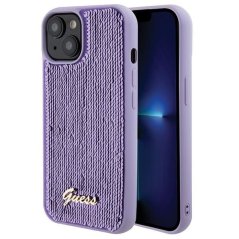 Kryt Guess Case iPhone 13 / 14 / 15 Guhcp15Spsfdgsu (Sequin Script Metal) Purple