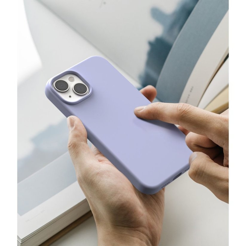 Kryt Ringke Silicone iPhone 14 Plus / 15 Plus Lavender