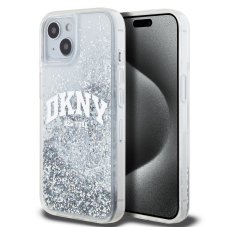 DKNY Liquid Glitter Arch Logo zadní kryt pro iPhone 15 Transparent DKNY Liquid Glitter Arch Logo zadní kryt pro iPhone 15 Transparent