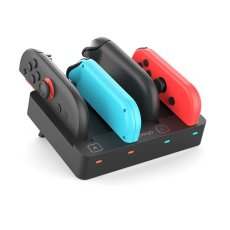 iPega SW2081 töltőállomás JoyCon kontrollerekhez Nintendo Switch 1/2 Black