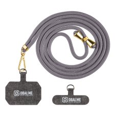 OBAL:ME NeckTag Allure telefonszíj Sötétszürke