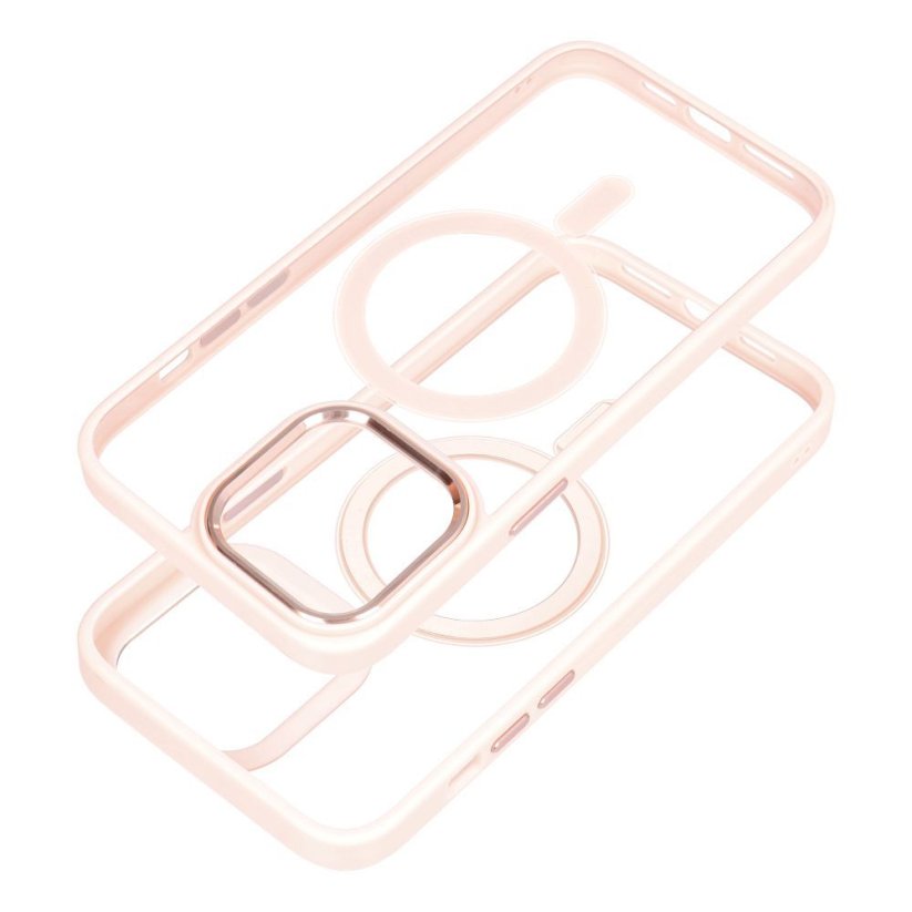 Kryt Color Edge Mag Cover Case s MagSafe iPhone 15 Pink