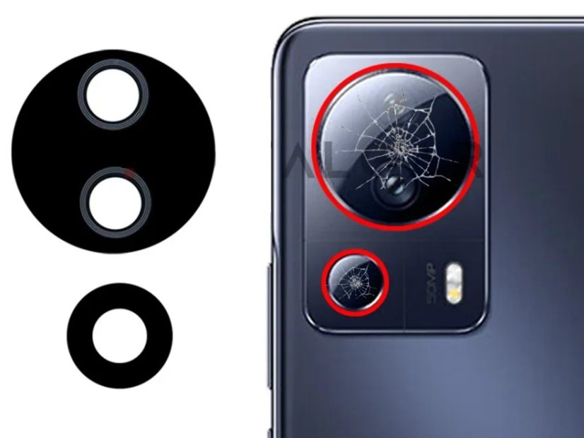 Csere hátsó kameraüveg - Xiaomi 13 lite