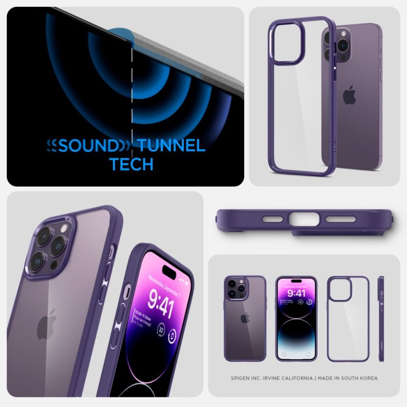 Kryt Spigen Ultra Hybrid iPhone 14 Pro Deep Purple