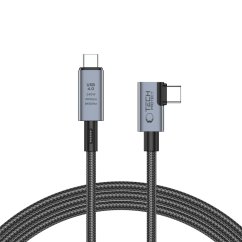 Kábel Tech-Protect Ultraboost Max ”L” Usb 4.0 8K 40Gbps Type-C Cable PD240W 150cm Grey