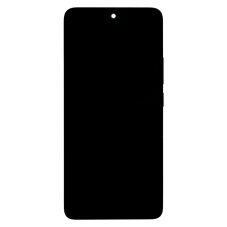 Kijelző kerettel Xiaomi Redmi Note 14 5G Black (Service Pack - eredeti pótalkatrész)