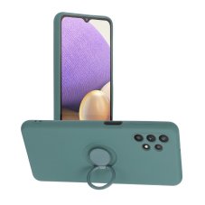 Fedél Forcell SILICONE RING tok Samsung Galaxy A32 5G zöld