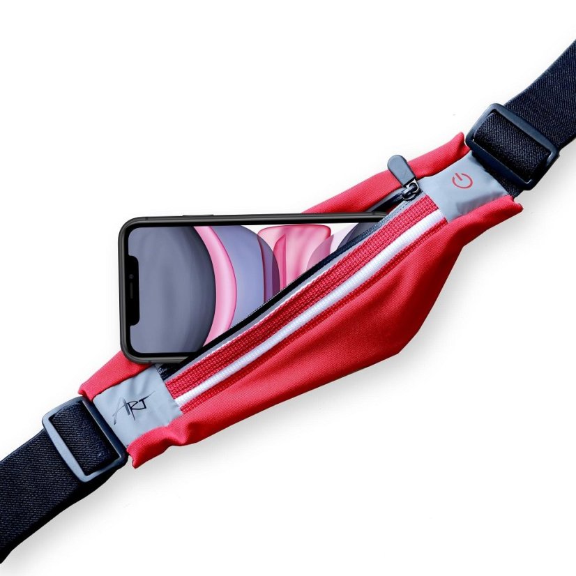Tok Art Sport Belt With Case And Light Aps-01R Red