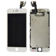 ORIGINÁLIS fehér LCD kijelzős iPhone 6 (elülső kamerával + közelségérzékelővel OEM) - home gomb nélkül