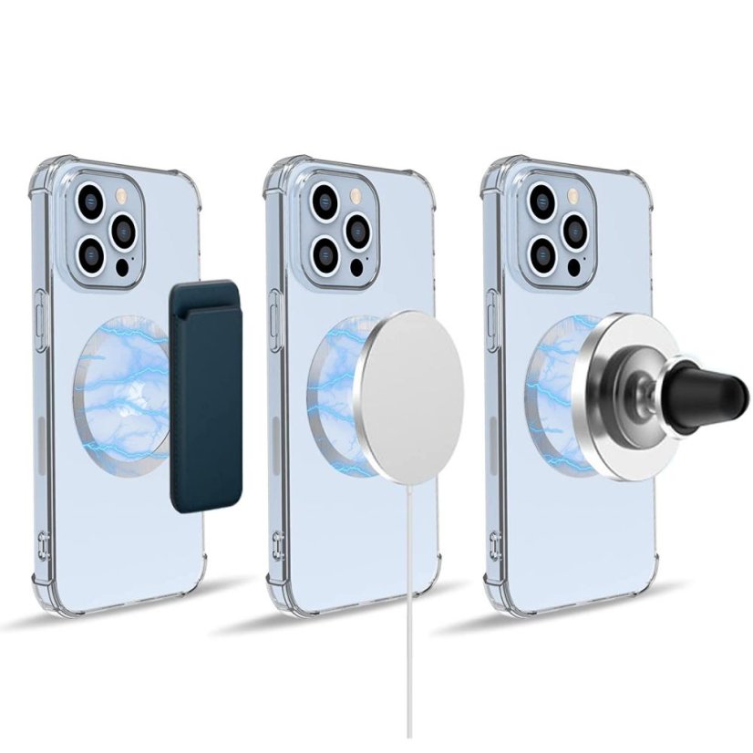 Tok Tech-Protect Magmat Magsafe Universal Magnetic Ring 2-Pack Black & Silver