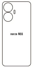 Hidrogél - hátsó védőfólia - Realme Narzo N55