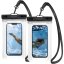 Vodeodolné púzdro Spigen A610 Universal Waterproof Float Case 2-Pack Crystal Clear