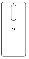 Hidrogél - hátsó védőfólia - Nokia 5.1